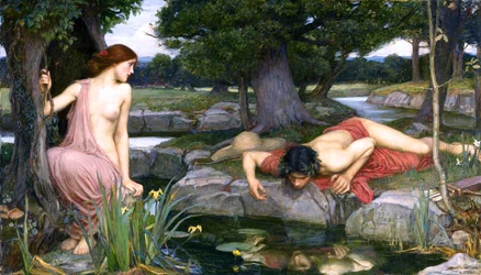 Eco y Narciso por John William Waterhouse
